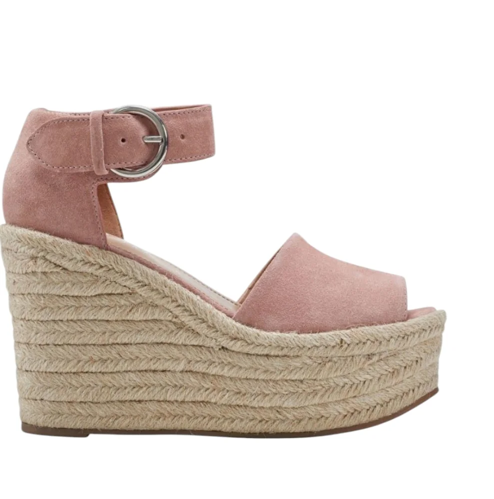 Marc Fisher LTD Alita Wedge in Pink Suede‎ NWT